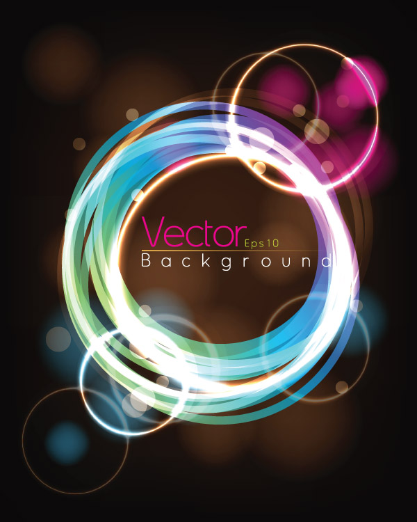 free vector Vector Light Circles